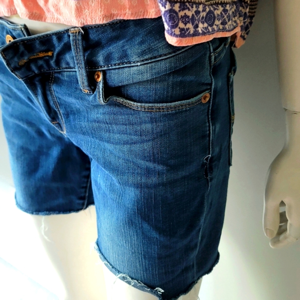Lucky Brand Lolita Skinny Raw Hem Denim Shorts